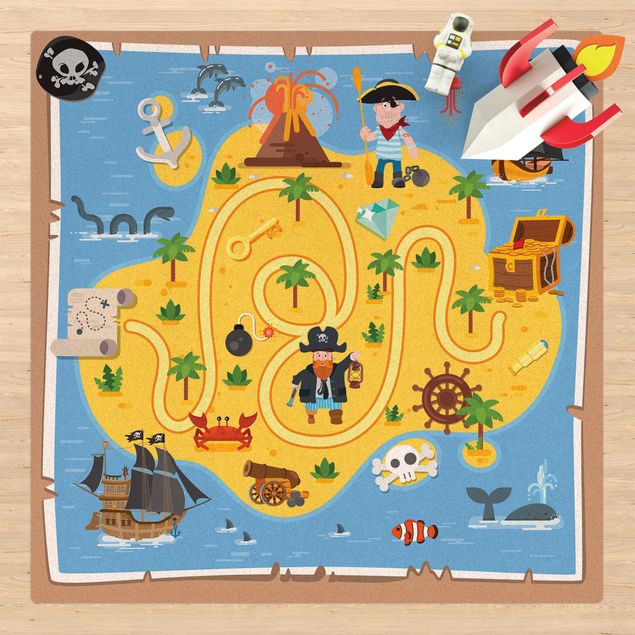 Spielteppich Piraten - Auf der Suche nach dem Schatz