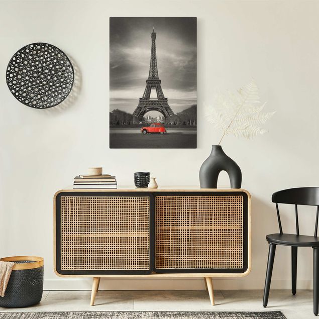 Leinwandbilder schwarz-weiß Spot on Paris