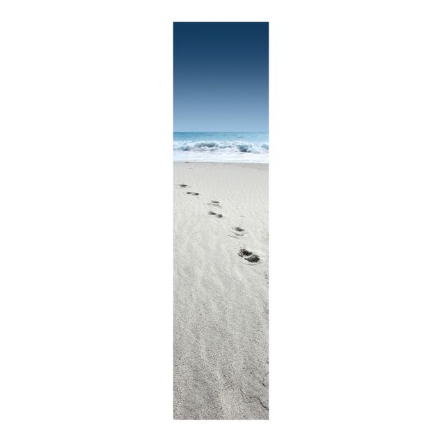 Schiebevorhänge Spuren im Sand