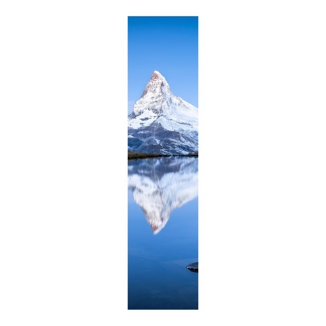 Schiebevorhang Skyline Stellisee vor dem Matterhorn