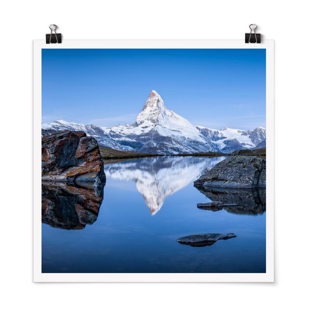 Landschaft Poster kaufen Stellisee vor dem Matterhorn