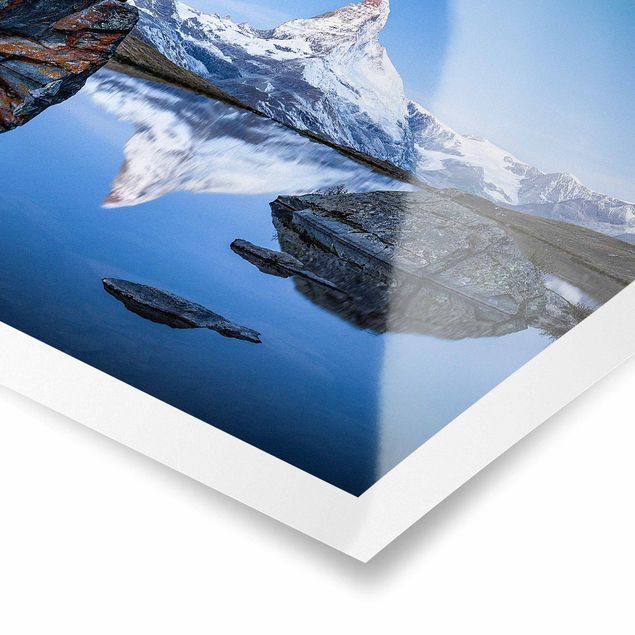 Poster bestellen Stellisee vor dem Matterhorn