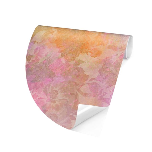 Design Tapeten Strahlender Blütentraum in Pastell