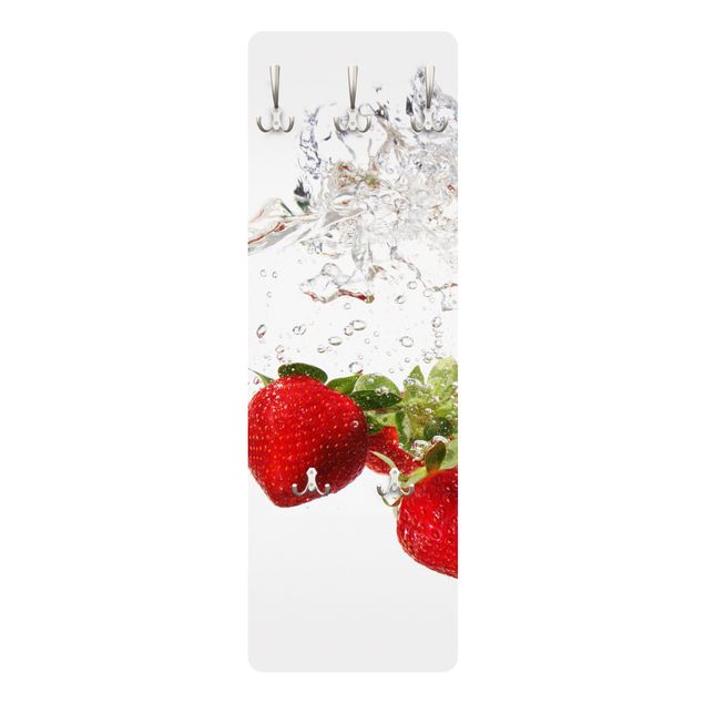 Garderobe Modern - Strawberry Water - Weiß Rot