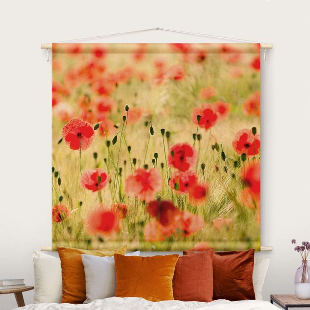Wandbehang modern Summer Poppies