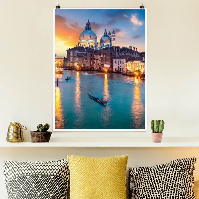 Wand Poster XXL Sunset in Venice
