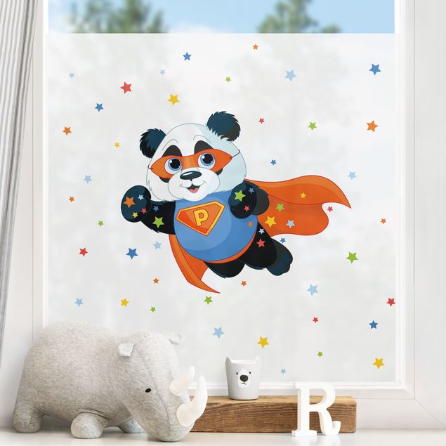 Fensterbild Stern Super Panda