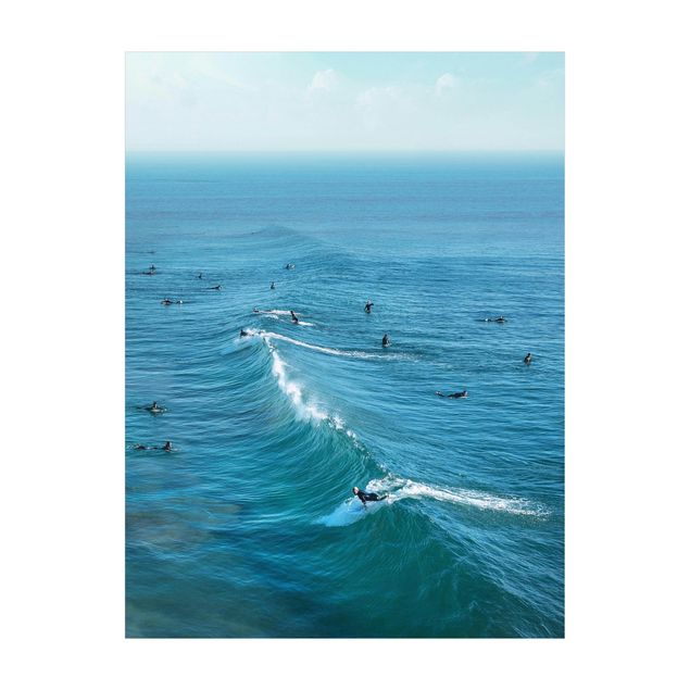 Vinyl-Teppich - Surfer am Huntington Beach - Hochformat 3:4