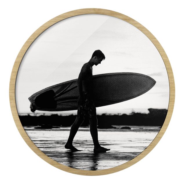 schöne Bilder Surferboy im Schattenprofil