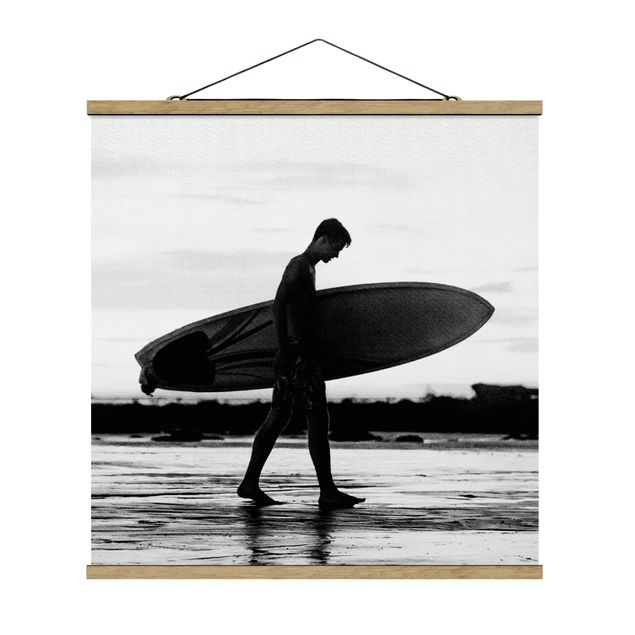 schöne Bilder Surferboy im Schattenprofil