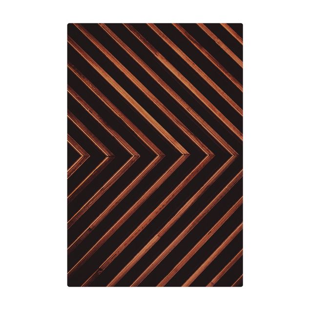 Kork-Teppich - Symmetrie aus Holz - Hochformat 2:3