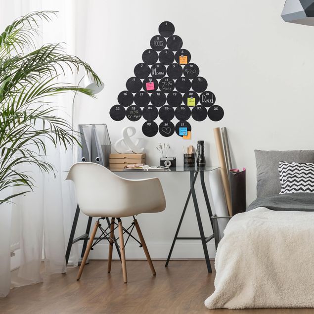 beschreibbar mit Kreide abwaschbar und selbstklebend matt schwarz Etiketten mit Tafelfolie in Herz Form Blackboard Sticker 