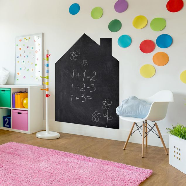 Tafelfolie selbstklebend - Wandttafel Kinderzimmer - DIY Tafel Kreidefolie schwarz