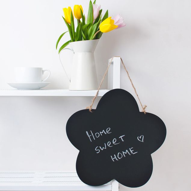 Tafelfolie selbstklebend - Wohnzimmer - DIY Tafeltapete schwarz