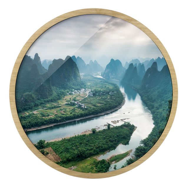 Bilder Talblick über den Li-Fluss