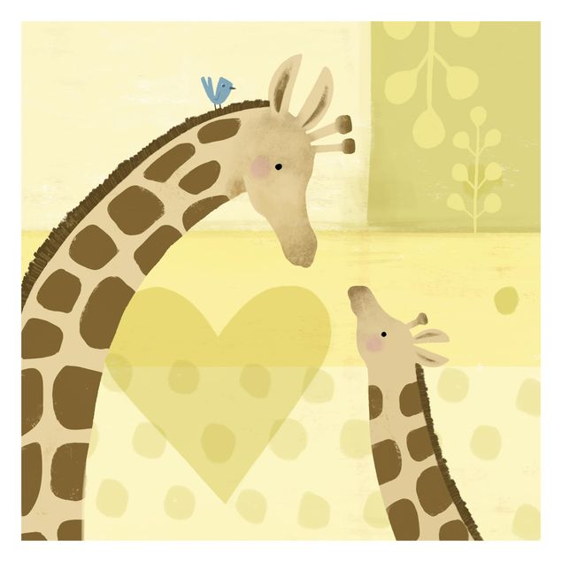 Fototapete - Mama und ich - Giraffen