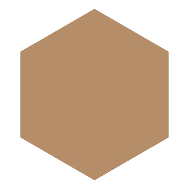 Hexagon Mustertapete selbstklebend - Terracotta Taupe