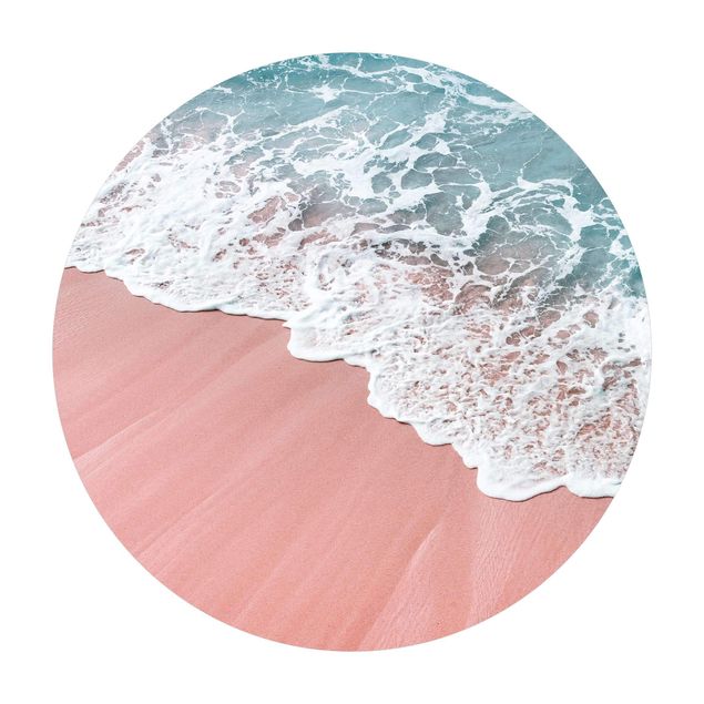 Runder Vinyl-Teppich - Tiefe Liebe des Ozeans