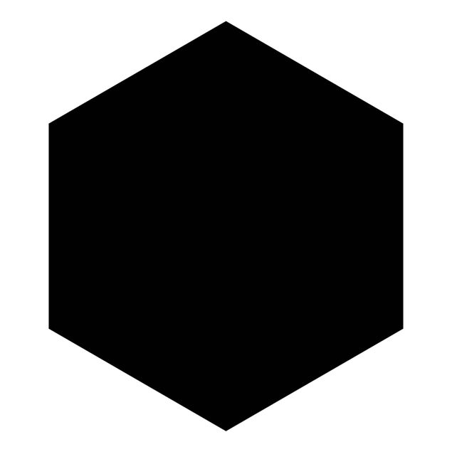 Hexagon Mustertapete selbstklebend - Tiefschwarz