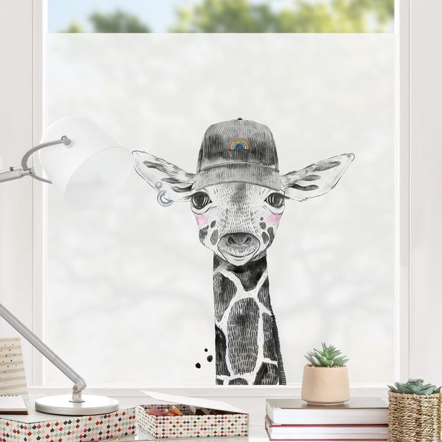 Fensterbilder Tiere Tier Party - Giraffe