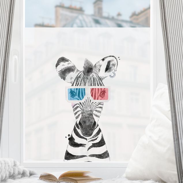 Fensterbilder Tiere Tier Party - Zebra