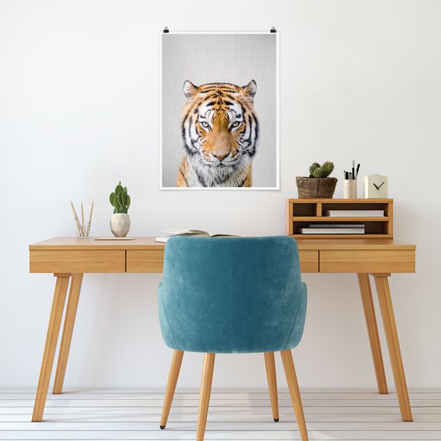 Poster Tiere Tiger Tiago