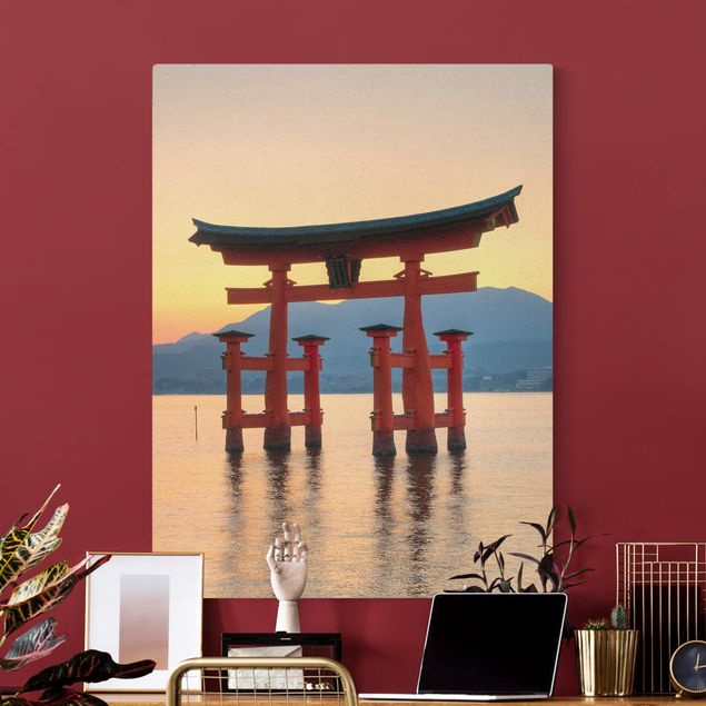 Natur Leinwand Torii am Itsukushima