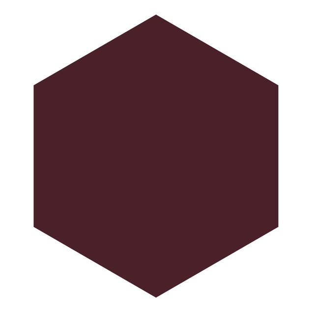 Hexagon Mustertapete selbstklebend - Toskana Weinrot