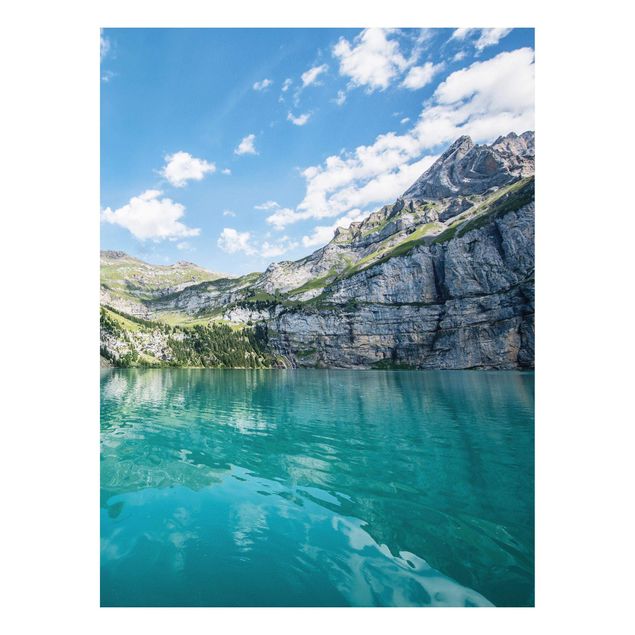 Bilder auf Hartschaumplatte Traumhafter Bergsee