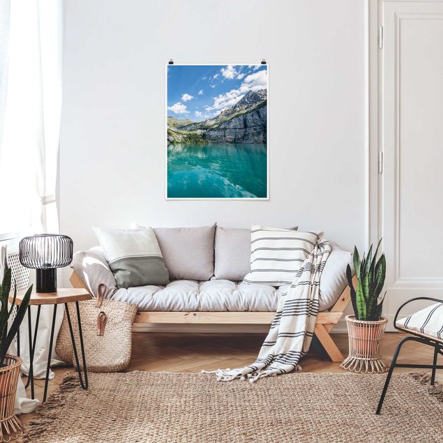 Wand Poster XXL Traumhafter Bergsee