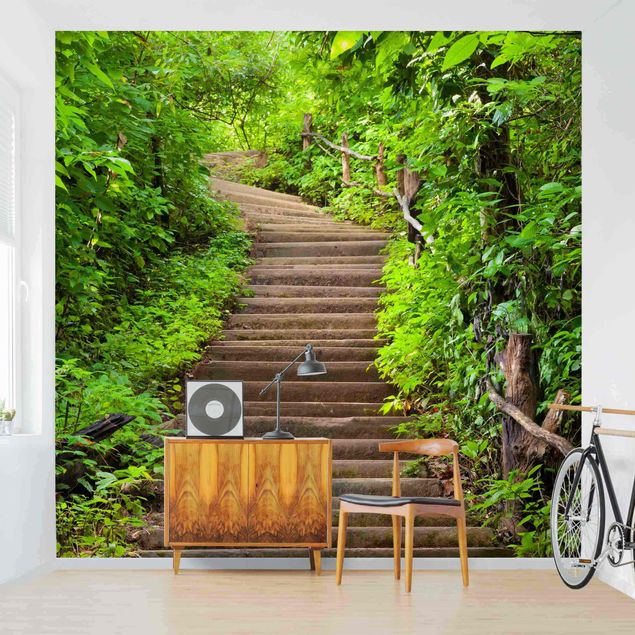 Tapeten kaufen Treppenaufstieg im Wald