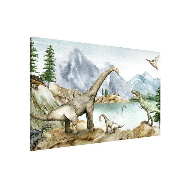 Magnettafeln Natur Urzeitliche Oase der Dinosaurier