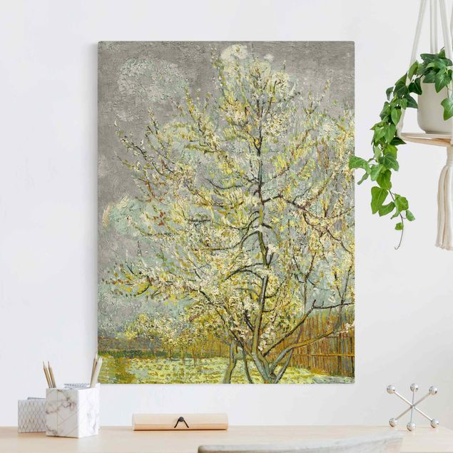 Van Gogh Bilder Vincent van Gogh - Blühende Pfirsichbäume im Garten