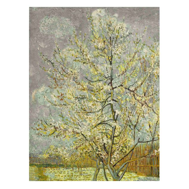 Bilder Vincent van Gogh - Blühende Pfirsichbäume im Garten