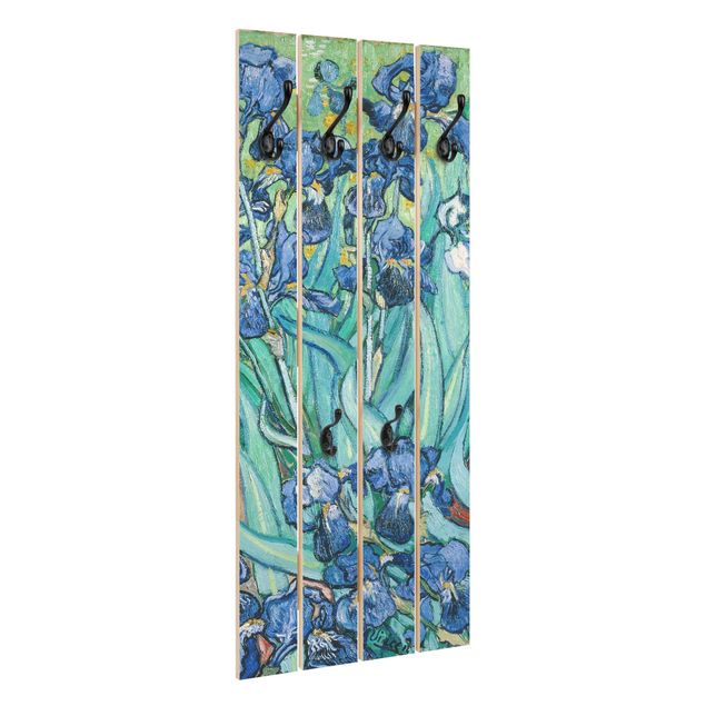 Wandgarderobe Holzpalette - Vincent van Gogh - Iris