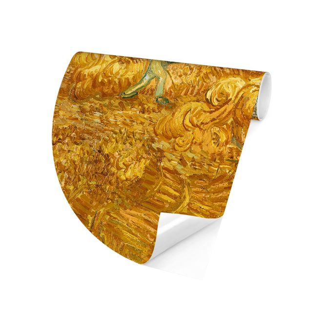 Design Tapeten Vincent van Gogh - Kornfeld mit Schnitter