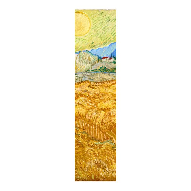 Schiebegardinen Kunstdrucke Vincent van Gogh - Kornfeld mit Schnitter