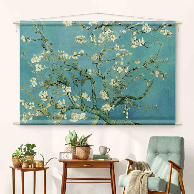Moderne Wandteppiche Vincent van Gogh - Mandelblüte