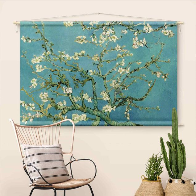 Wandbehang Stoffbild Vincent van Gogh - Mandelblüte