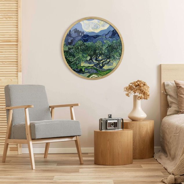 Moderne Bilder mit Rahmen Vincent van Gogh - Olivenbäume