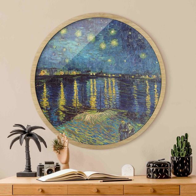 Impressionistische Gemälde Vincent van Gogh - Sternennacht über der Rhône