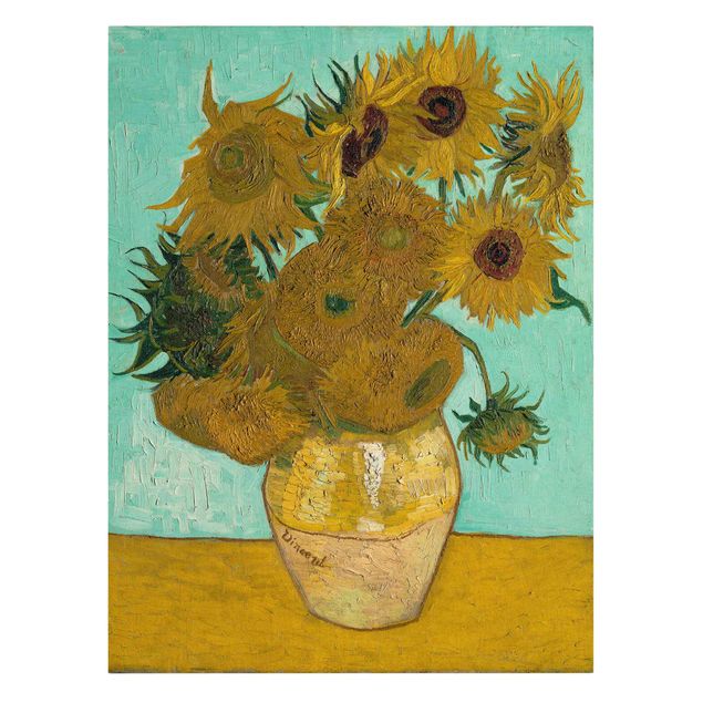 Leinwandbilder Vincent van Gogh - Vase mit Sonnenblumen