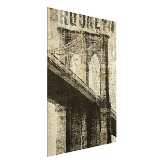 Bilder Vintage NY Brooklyn Bridge