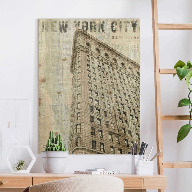 Leinwandbilder New York Vintage NY Flat Iron