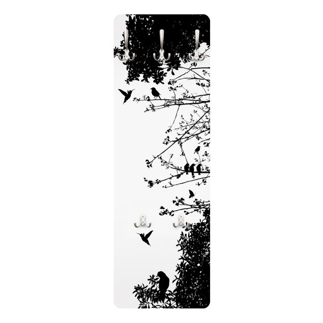 Garderobe mit Motiv Vintage Tree with Birds