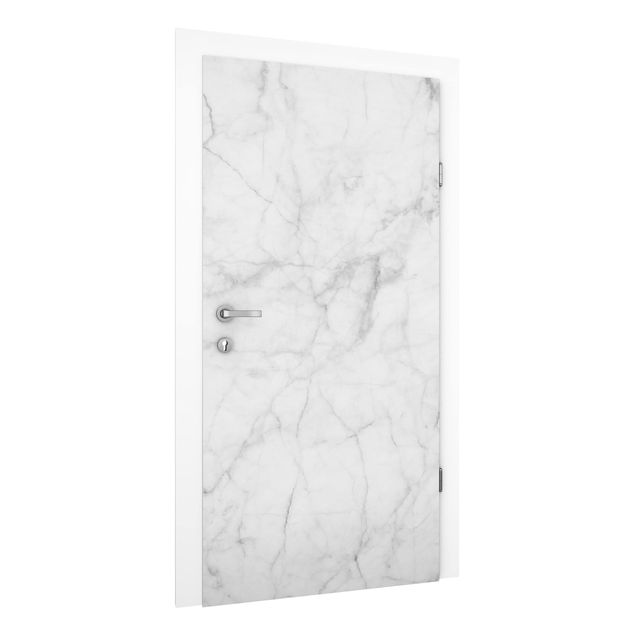 Steinoptik Tapete Bianco Carrara