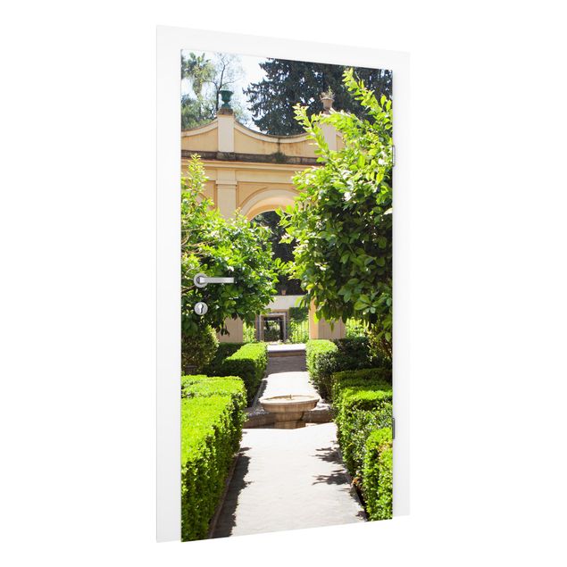 Design Tapeten Gartenweg in der Alhambra