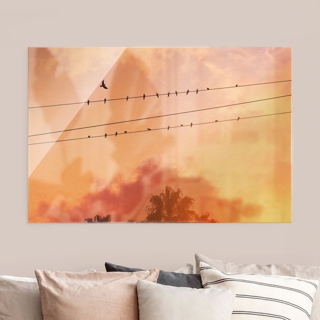 Jonas Loose Poster Vögel auf der Stromleitung