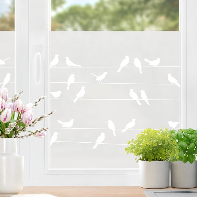 Fenstersticker Vögel Vogelschar