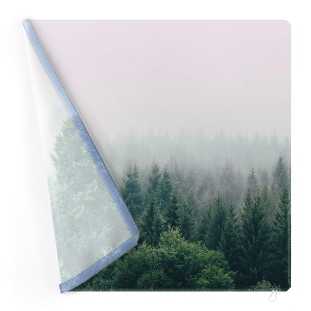 Wechselbild - Wald im Nebel Dämmerung